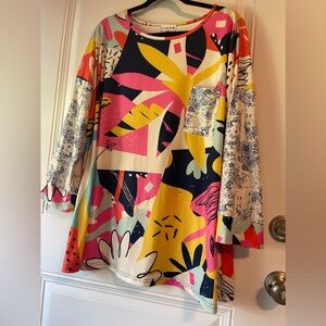 Nuggles 3X Gorgeous Printed Blouse